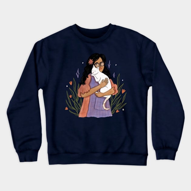 Cat Lady 2 Crewneck Sweatshirt by Sunny Skies Starry Eyes